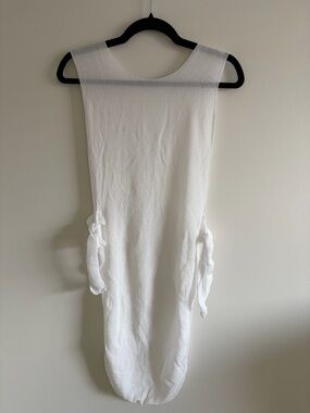 Beach White Knit coverup
